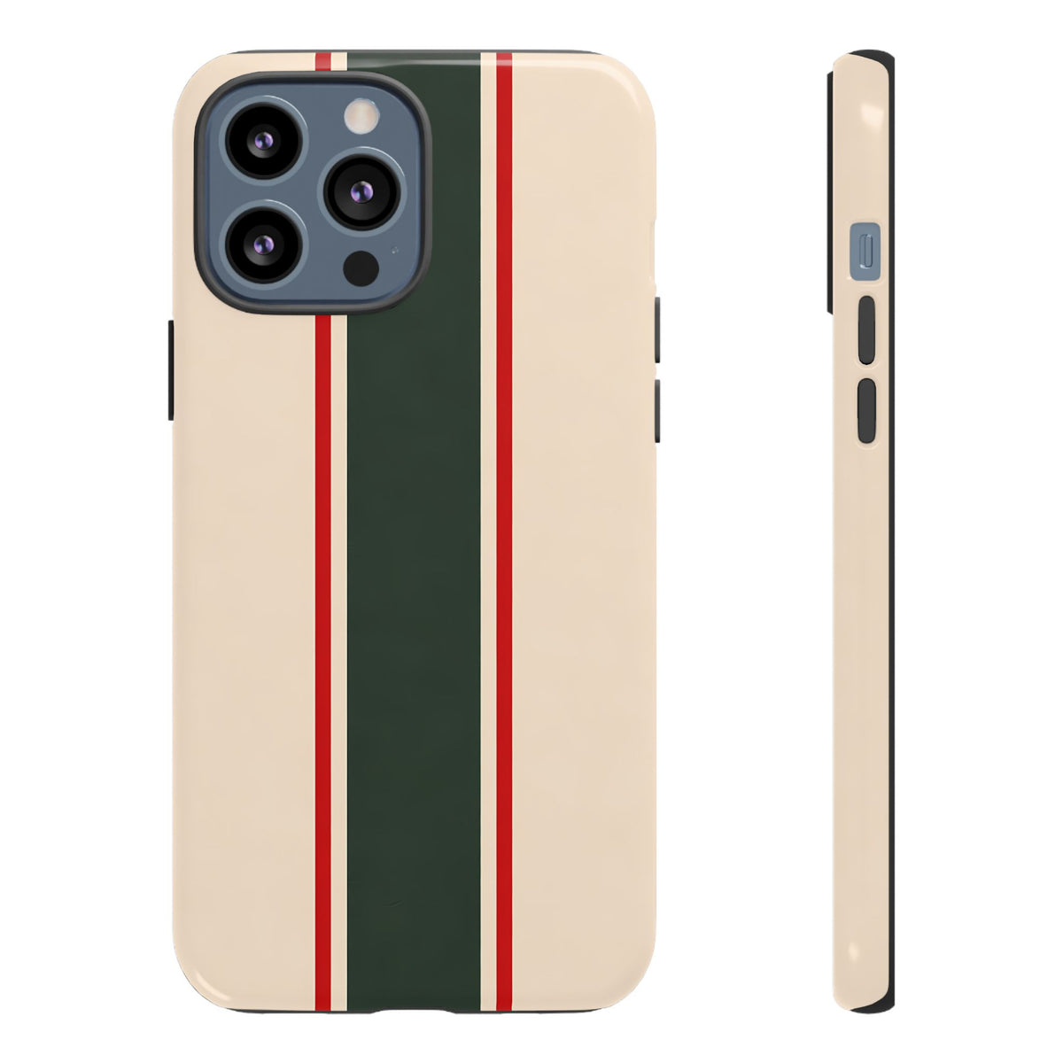 Green & Red Racing Stripes