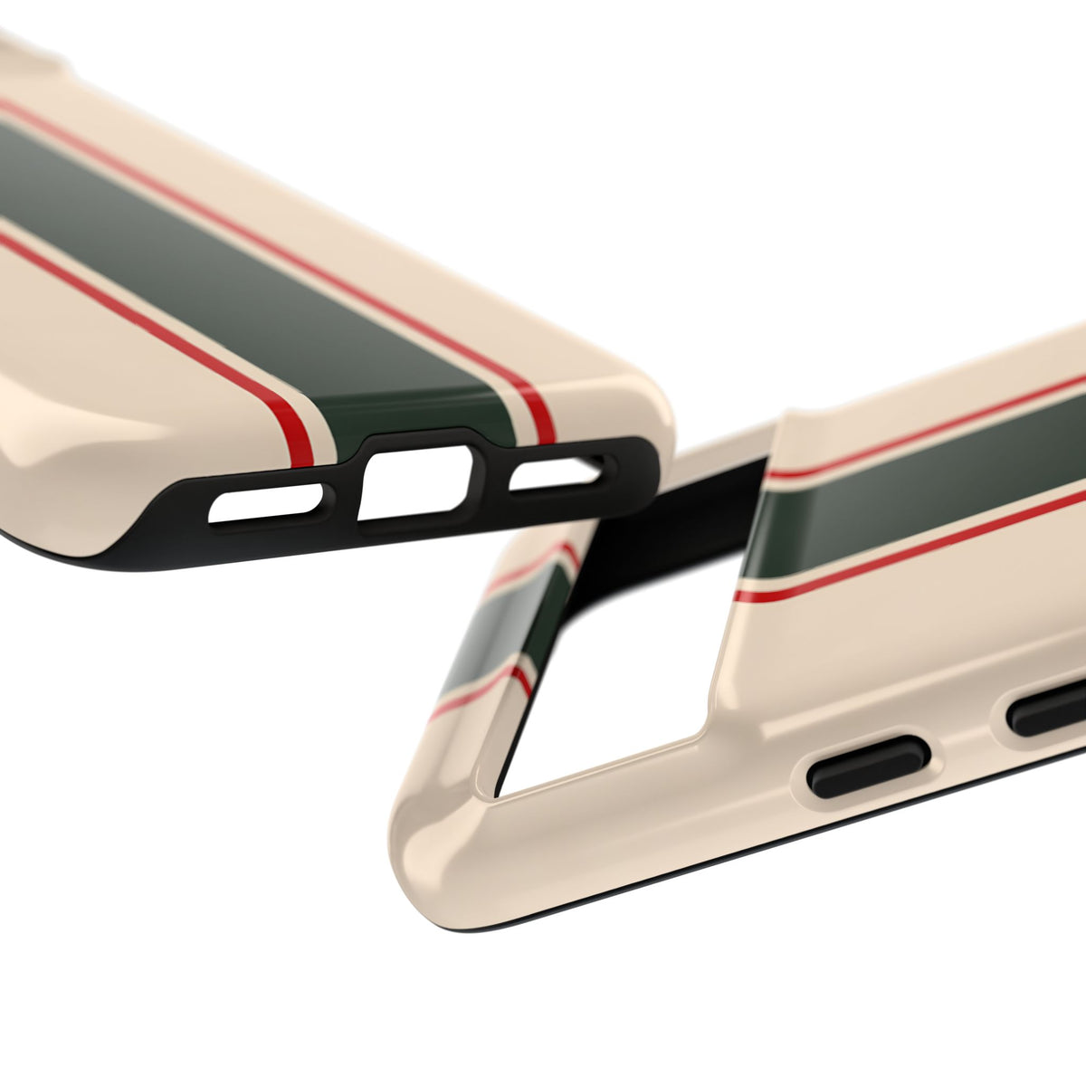 Green & Red Racing Stripes