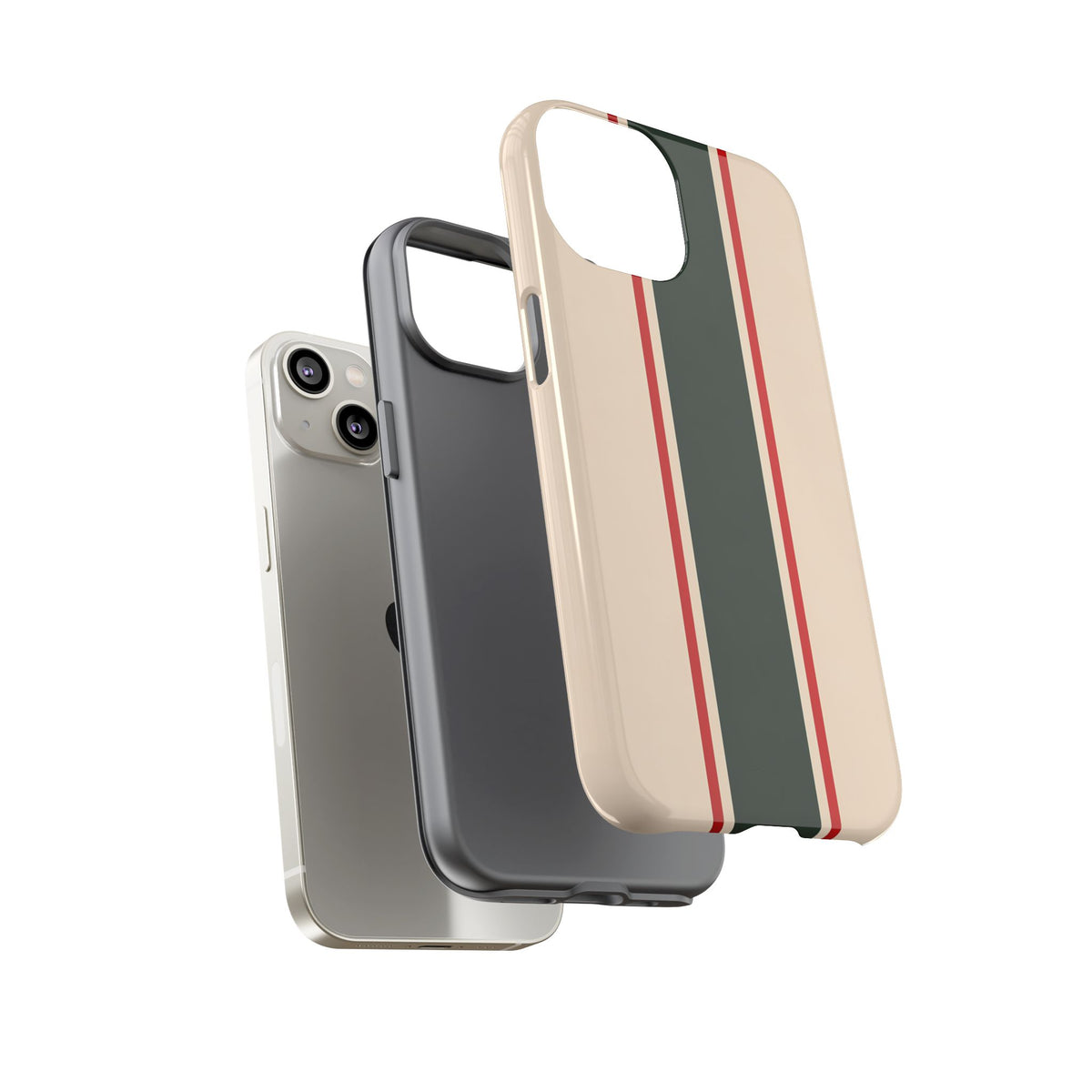 Green & Red Racing Stripes