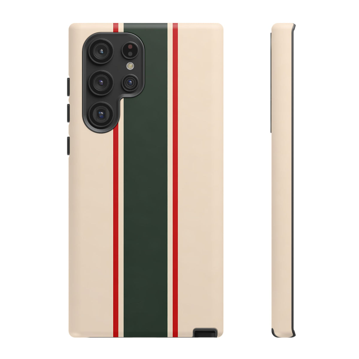 Green & Red Racing Stripes