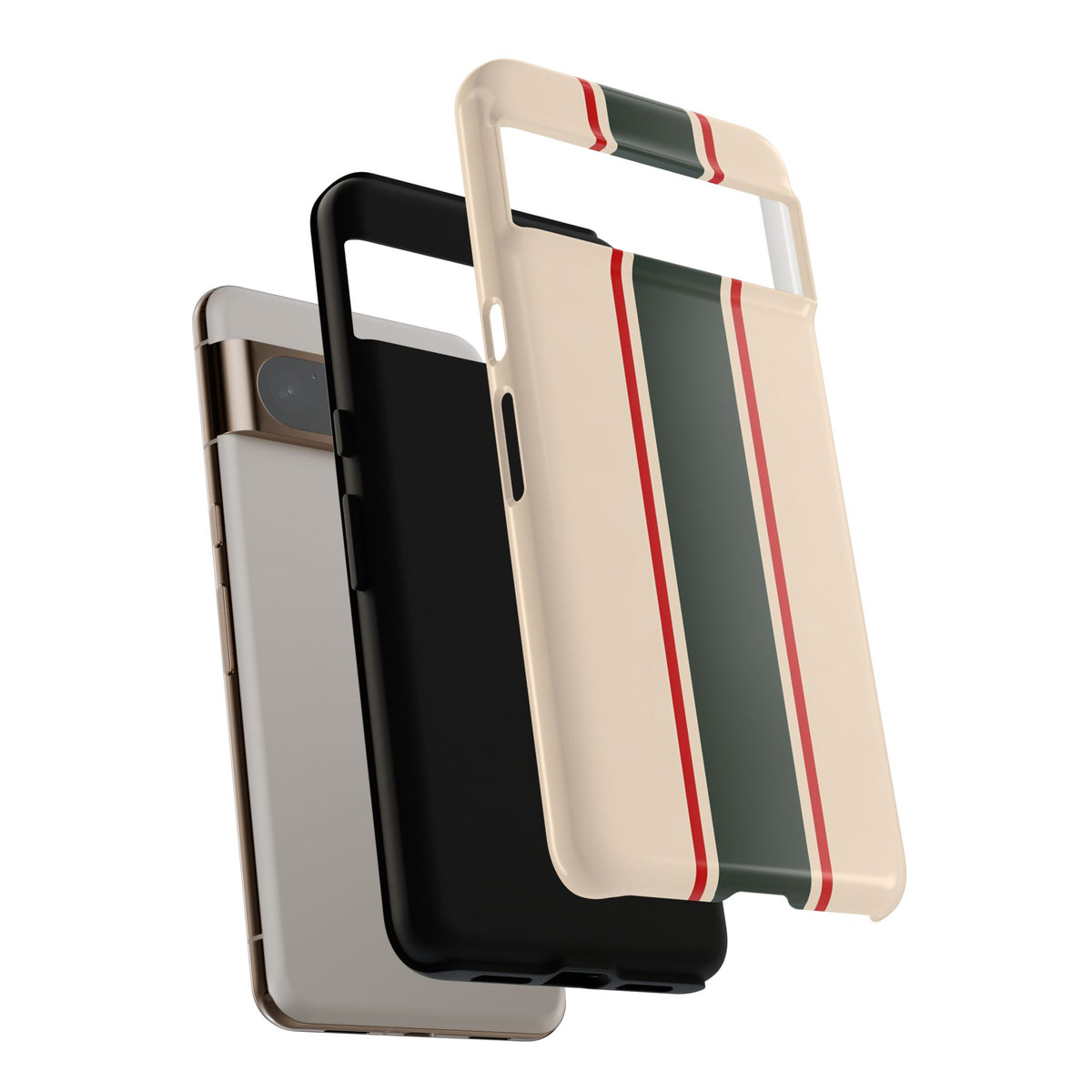Green & Red Racing Stripes