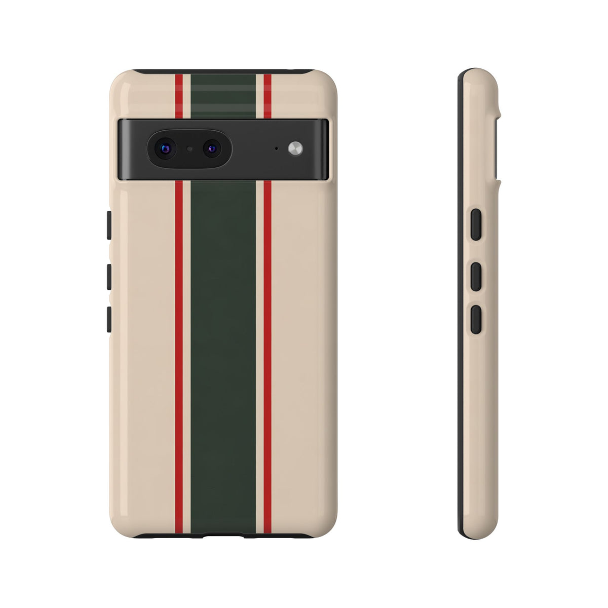 Green & Red Racing Stripes