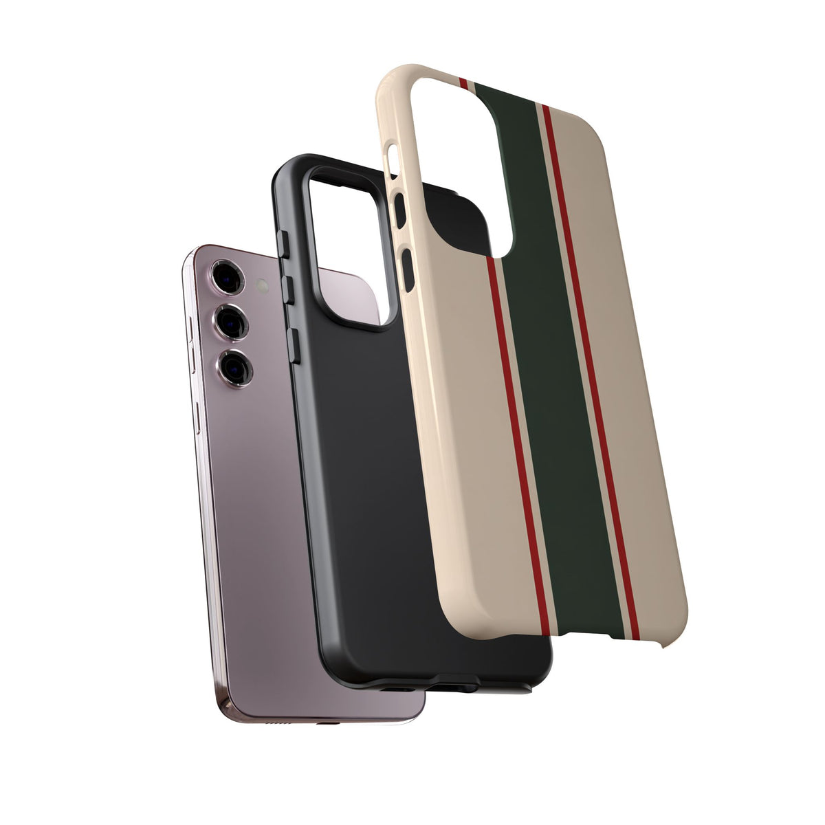 Green & Red Racing Stripes