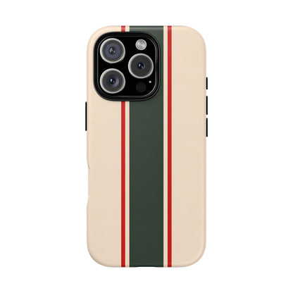 Green & Red Racing Stripes