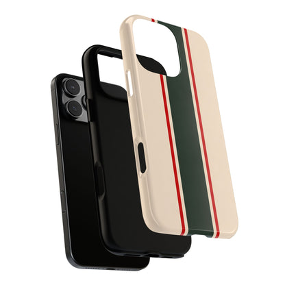Green & Red Racing Stripes