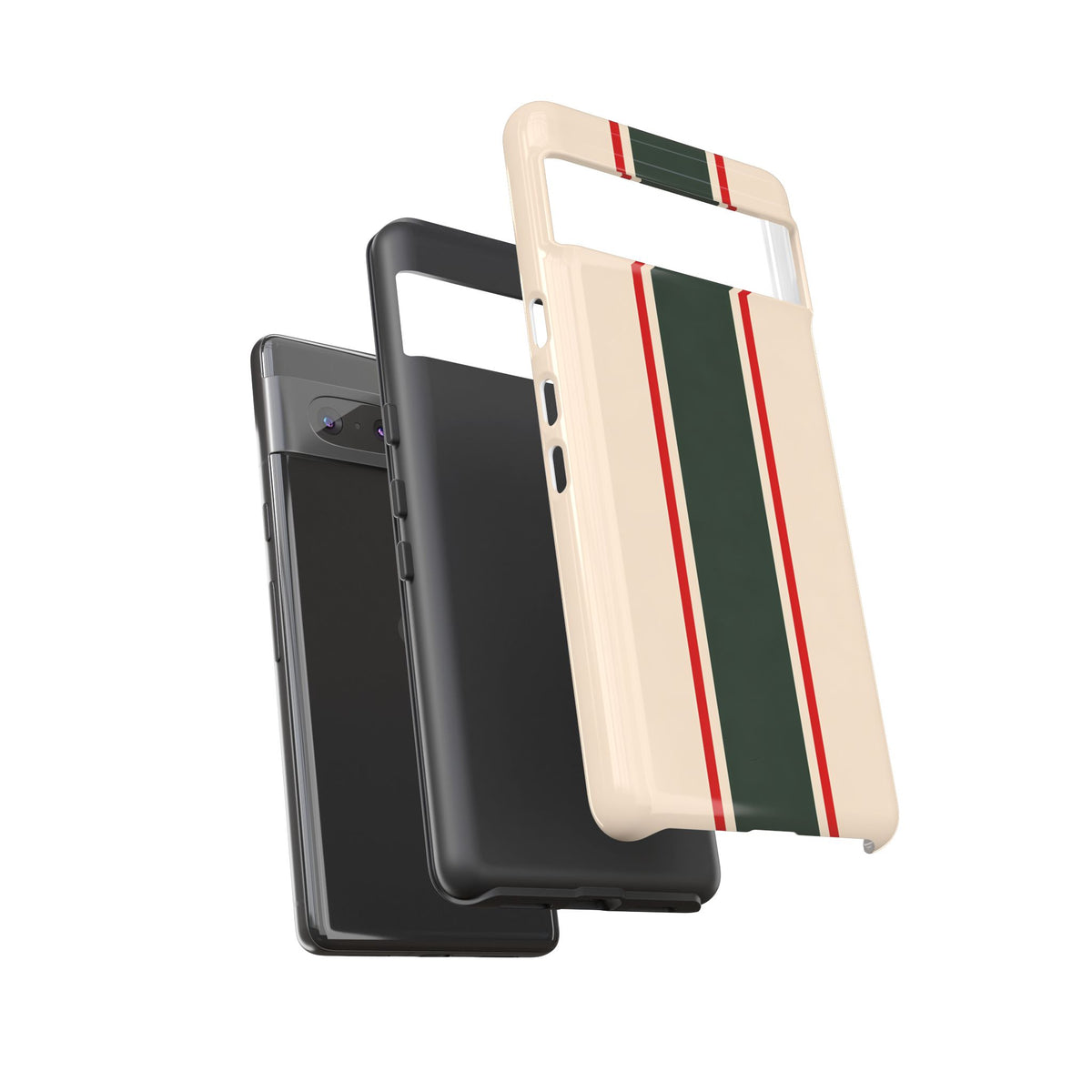 Green & Red Racing Stripes