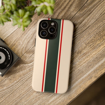 Green & Red Racing Stripes