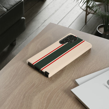 Green & Red Racing Stripes