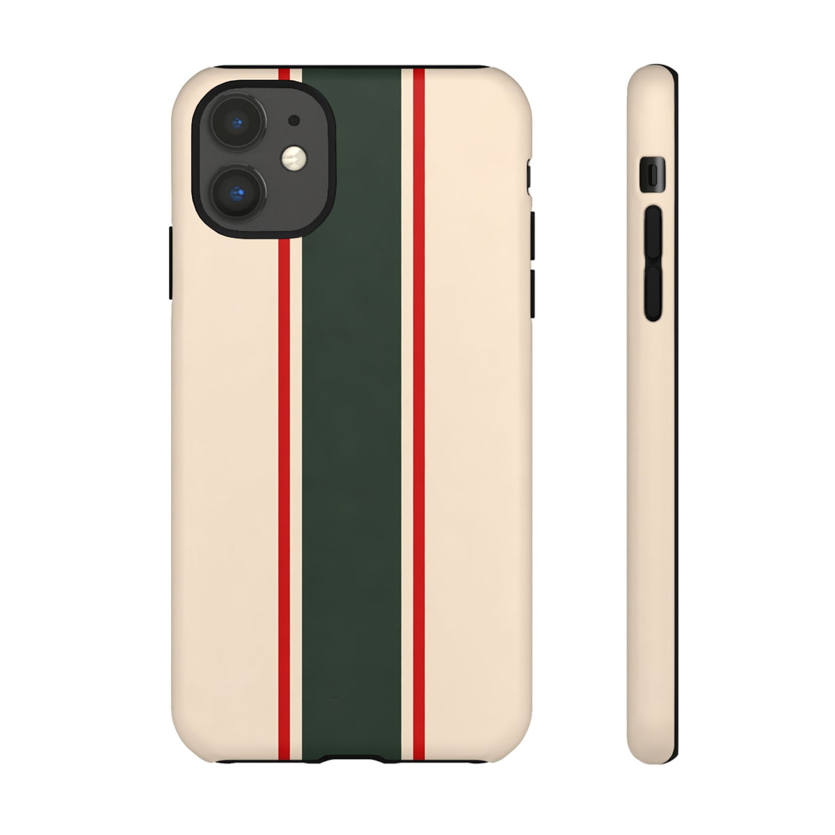 Green & Red Racing Stripes