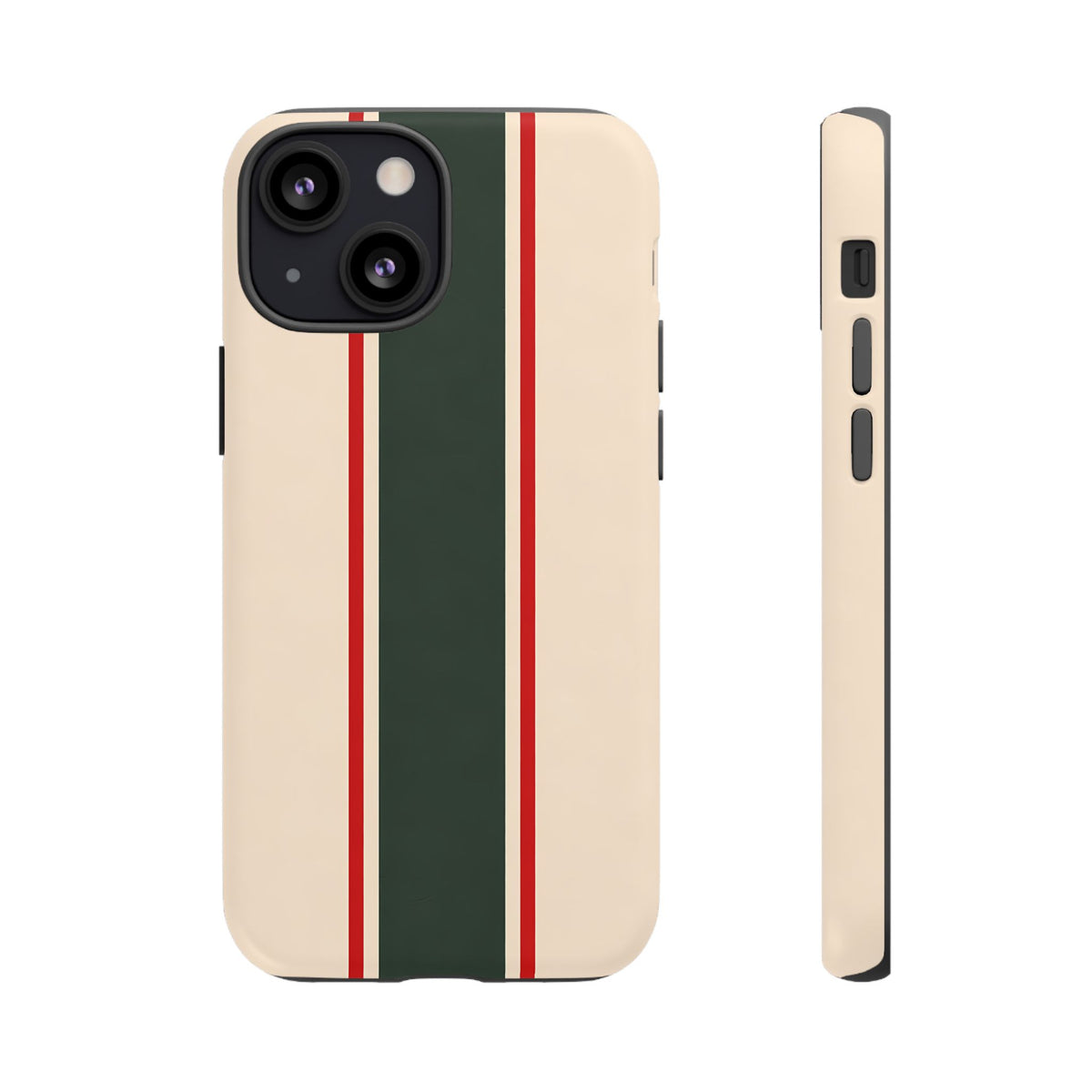 Green & Red Racing Stripes