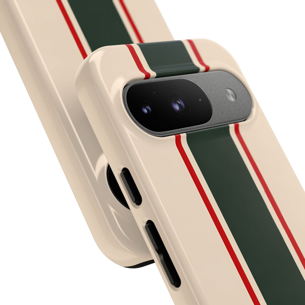 Green & Red Racing Stripes