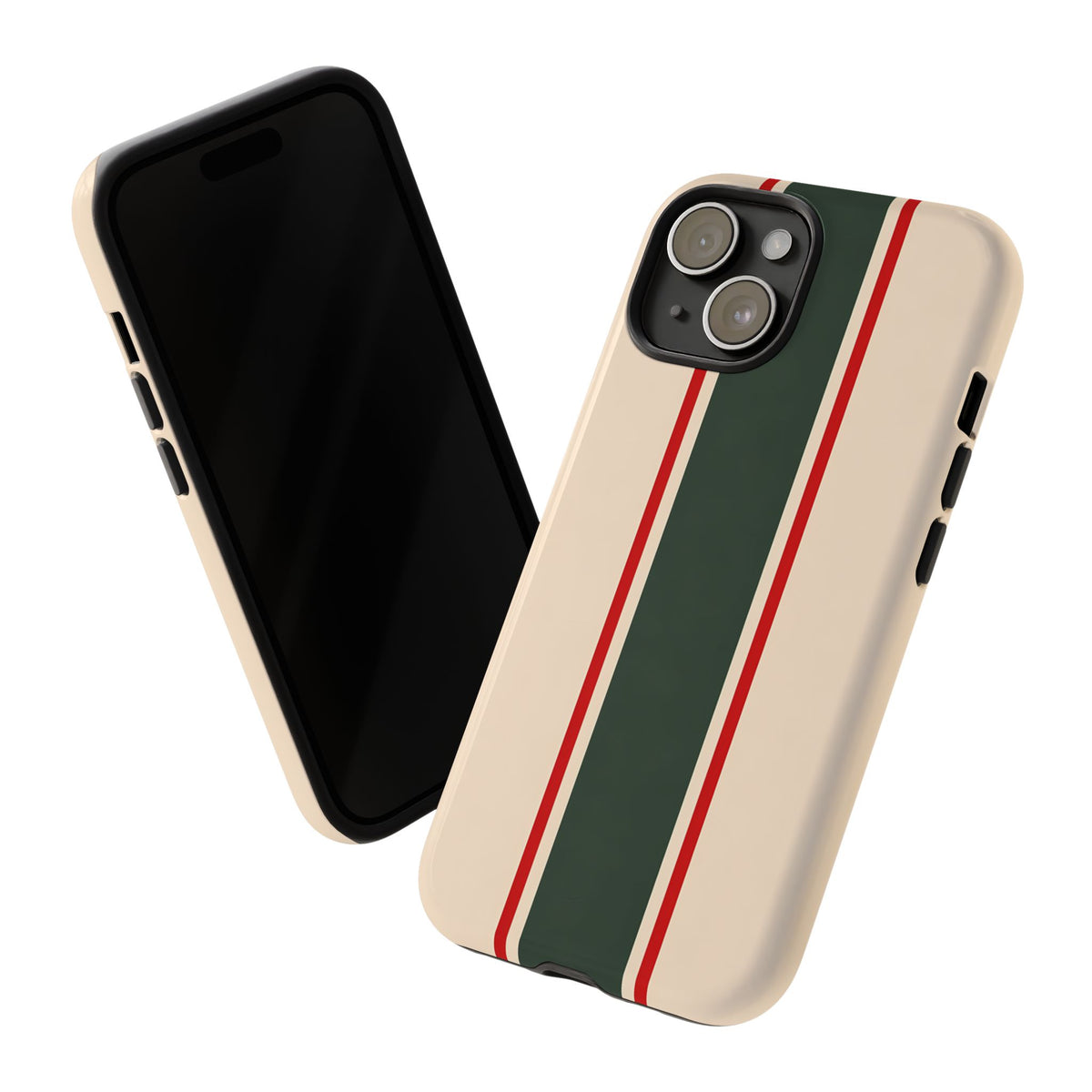 Green & Red Racing Stripes