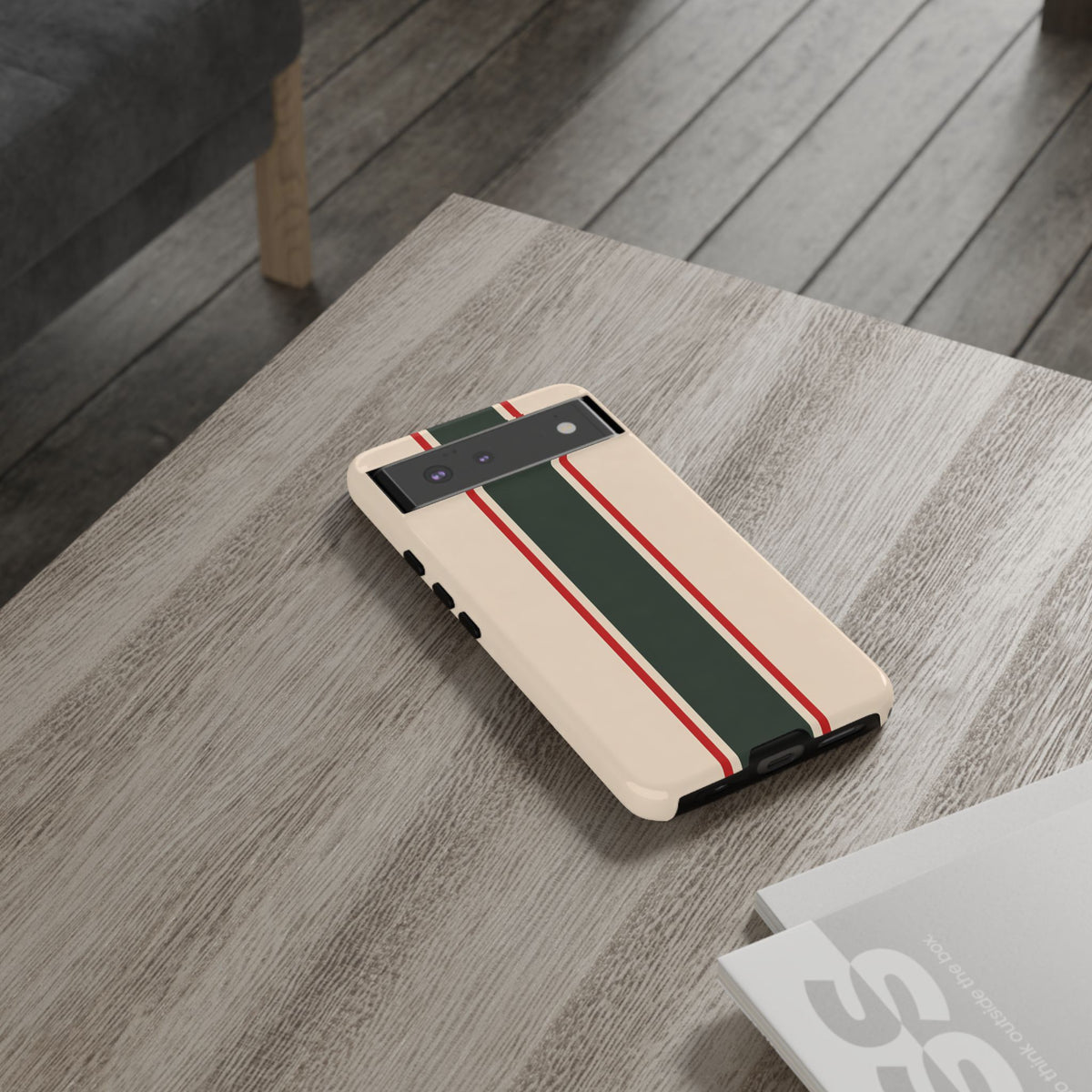 Green & Red Racing Stripes