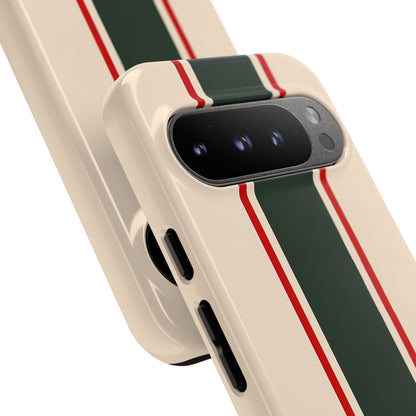 Green & Red Racing Stripes