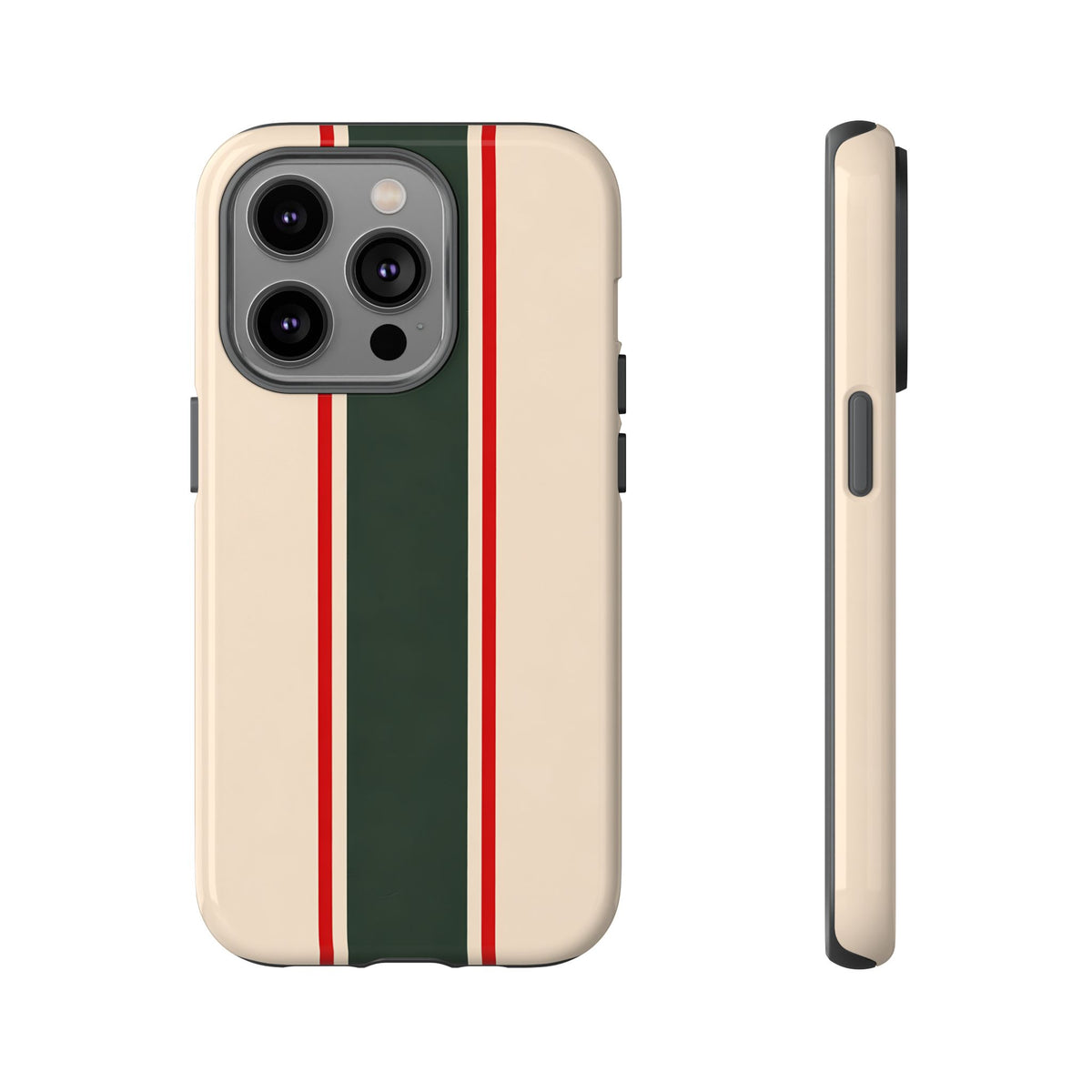 Green & Red Racing Stripes
