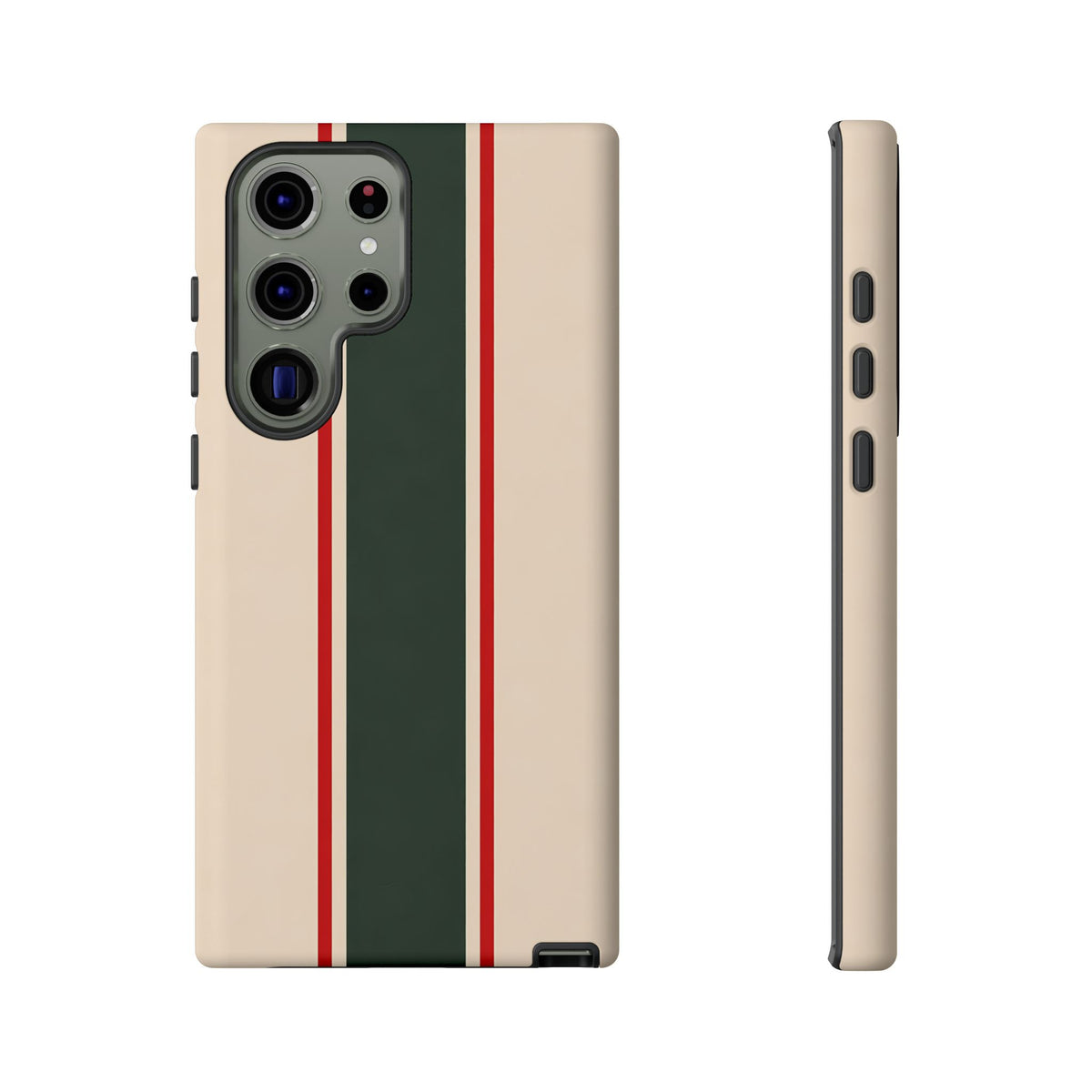 Green & Red Racing Stripes