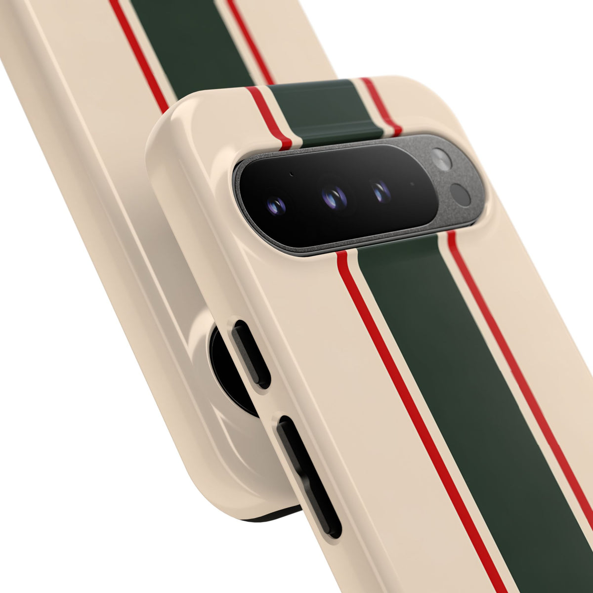 Green & Red Racing Stripes