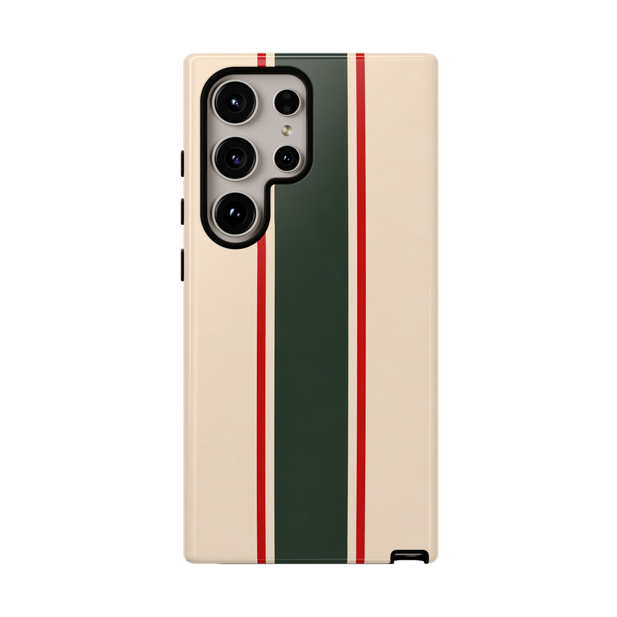 Green & Red Racing Stripes