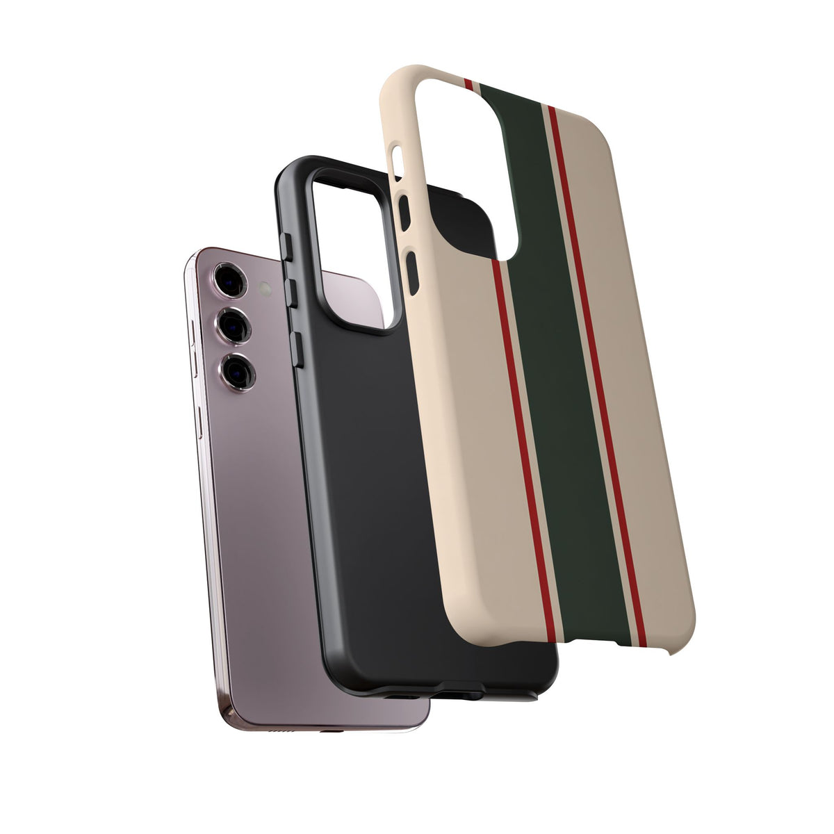 Green & Red Racing Stripes