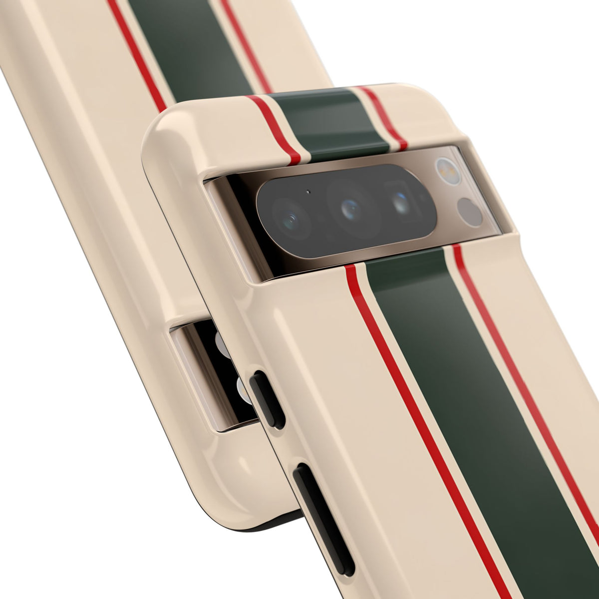Green & Red Racing Stripes