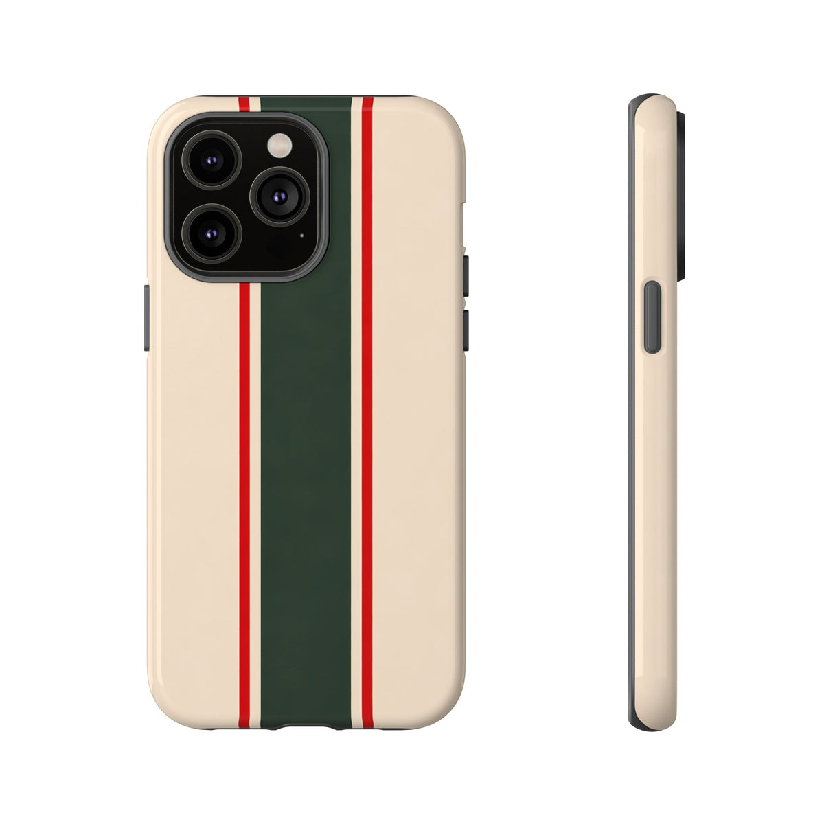 Green & Red Racing Stripes