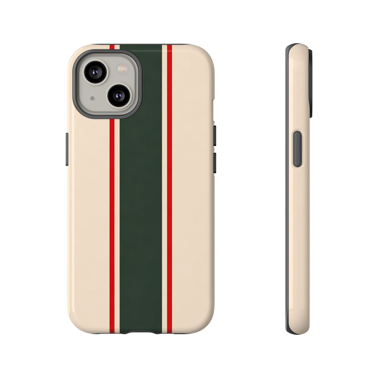 Green & Red Racing Stripes