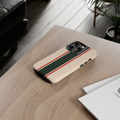 Green & Red Racing Stripes