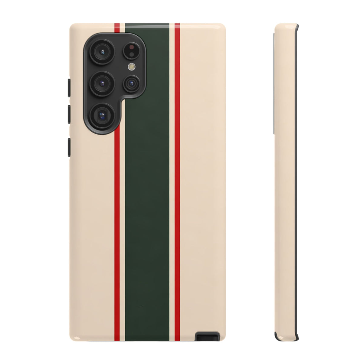 Green & Red Racing Stripes
