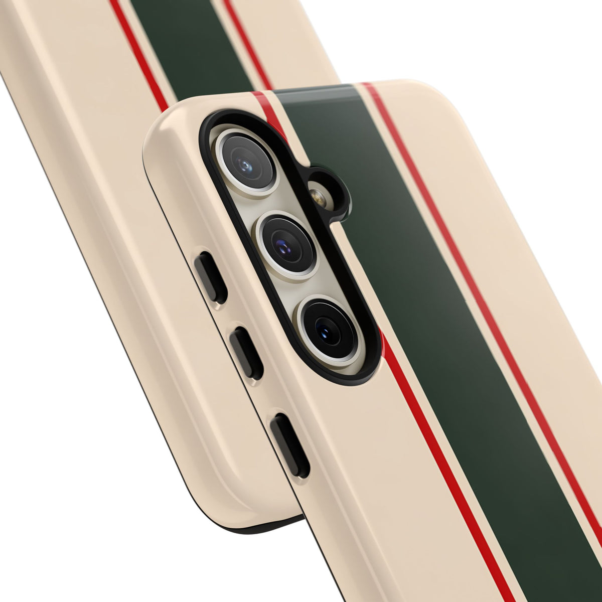 Green & Red Racing Stripes