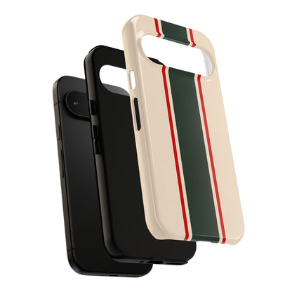 Green & Red Racing Stripes