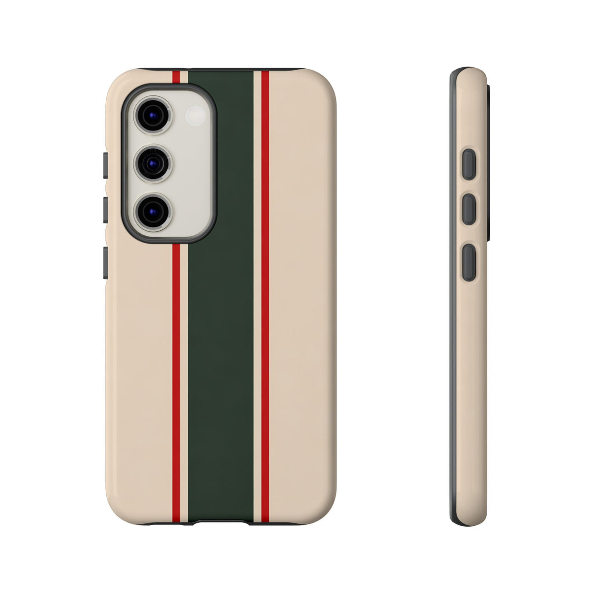 Green & Red Racing Stripes