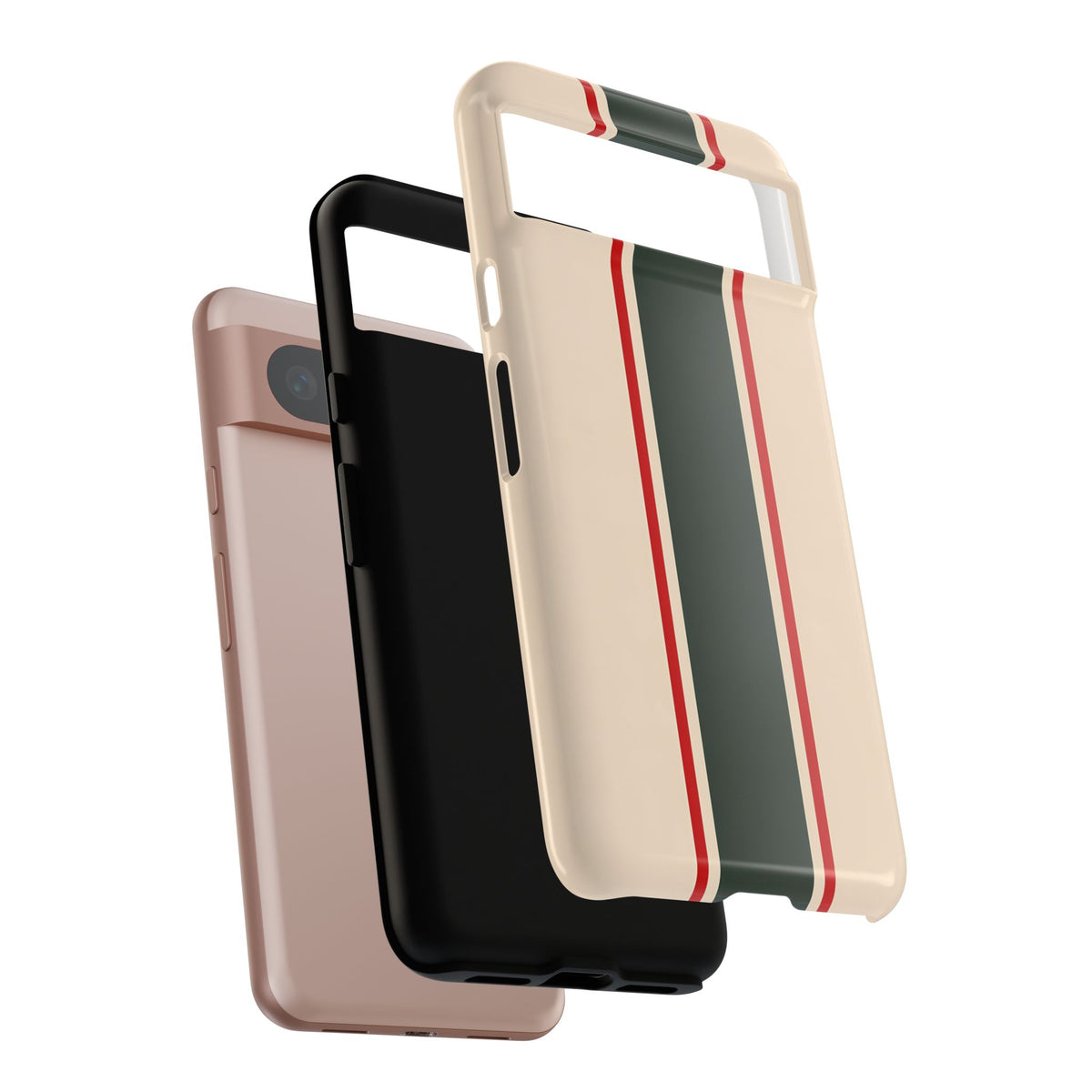 Green & Red Racing Stripes