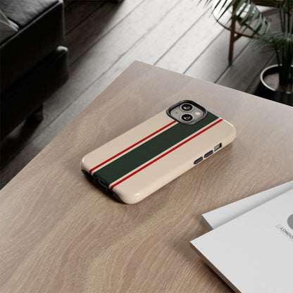 Green & Red Racing Stripes