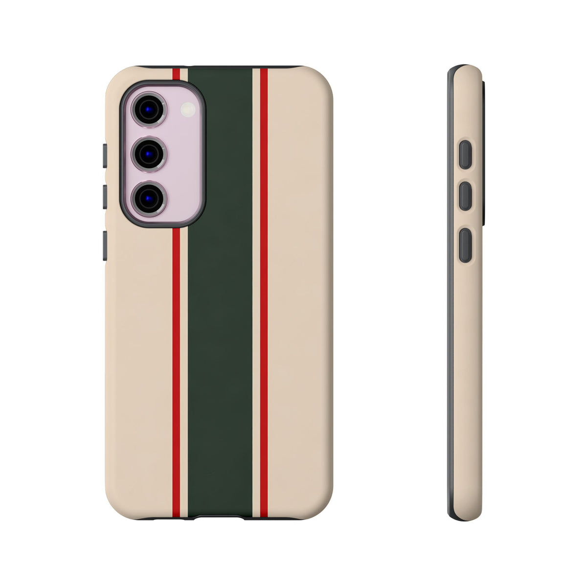 Green & Red Racing Stripes