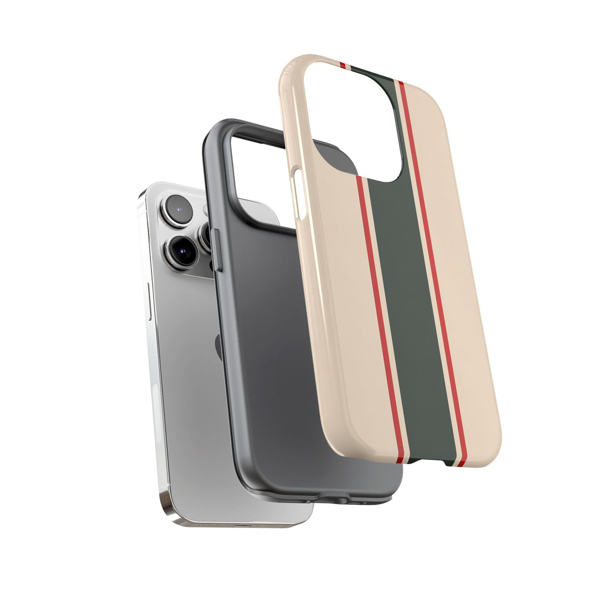 Green & Red Racing Stripes