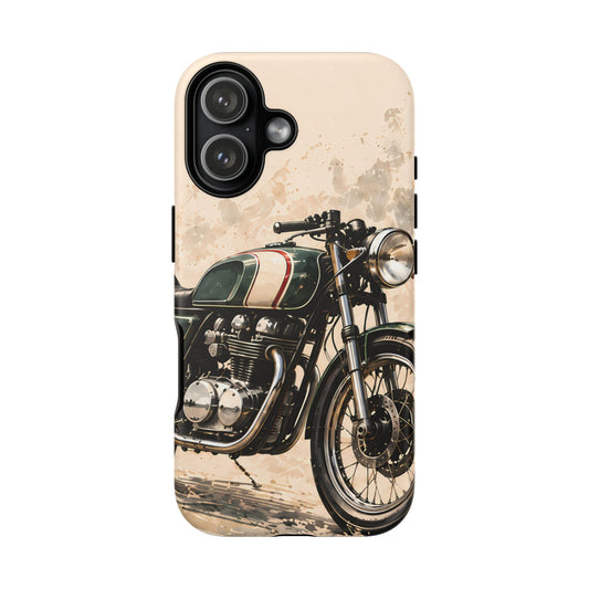 Classic Green Motorcycle