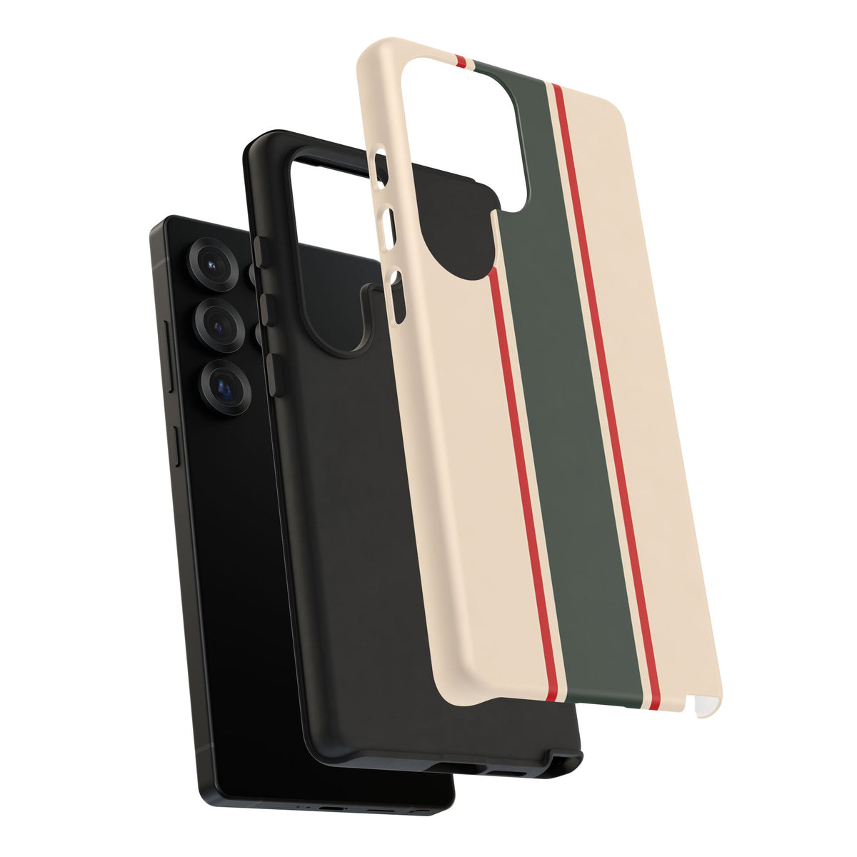 Green & Red Racing Stripes