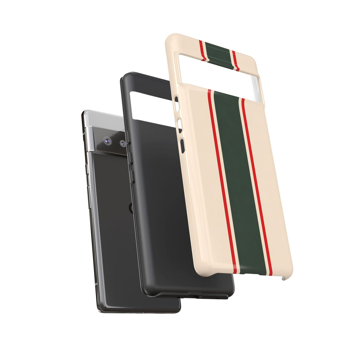 Green & Red Racing Stripes