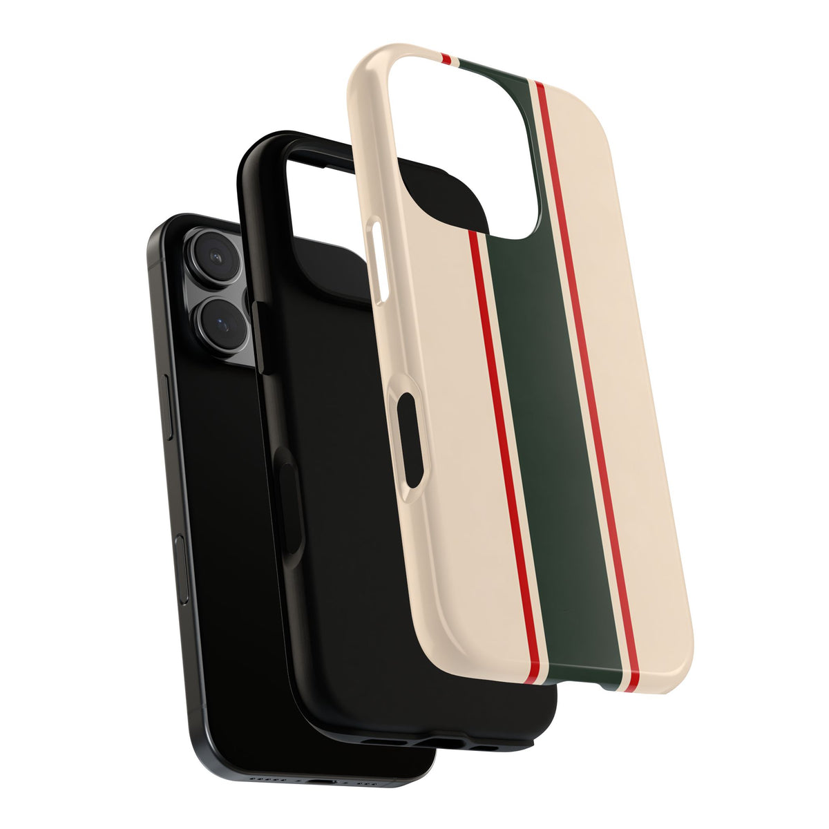 Green & Red Racing Stripes