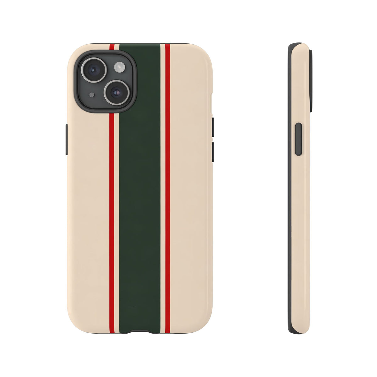 Green & Red Racing Stripes